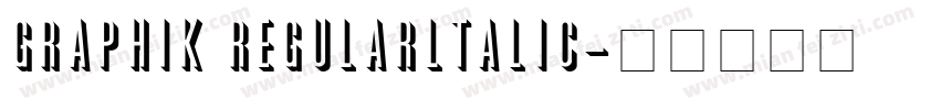 Graphik Regularltalic字体转换